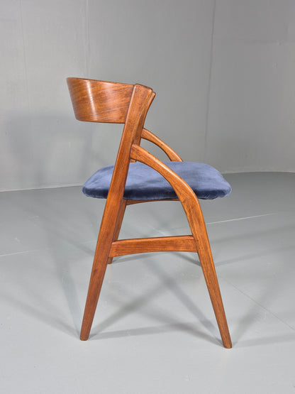 Vintage Teak Dining Chair Mid Century Design Dyrlund New Upholstery  EB12481