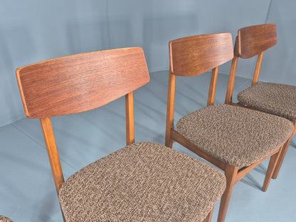 Vintage Dining Chairs Mid Century Teak and Beech 1960s Retro EB11955