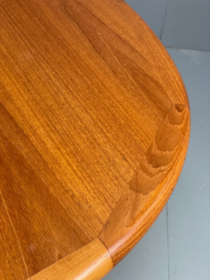 Vintage Teak Dining Table Extending Danish Mid Century Retro 1970s EB13122