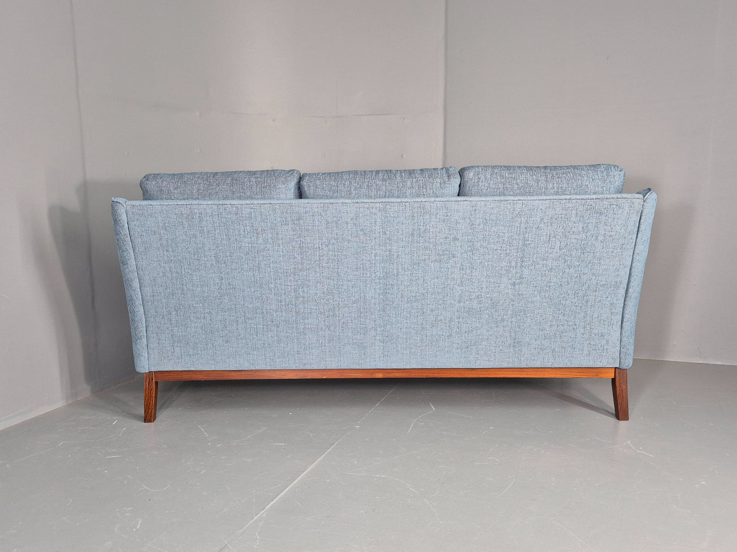 Vintage Danish 3 Seater Sofa New Upholstery 1960s Retro Mid Century EB12171