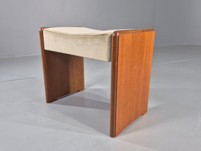 Vintage Teak Footstool 1980s Design Retro  EB12007