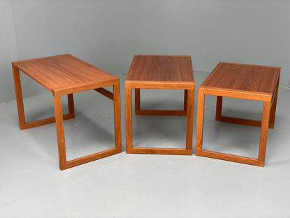 Vintage Kai Kristiansen Nesting Tables Teak Retro Danish 1960s EB11977