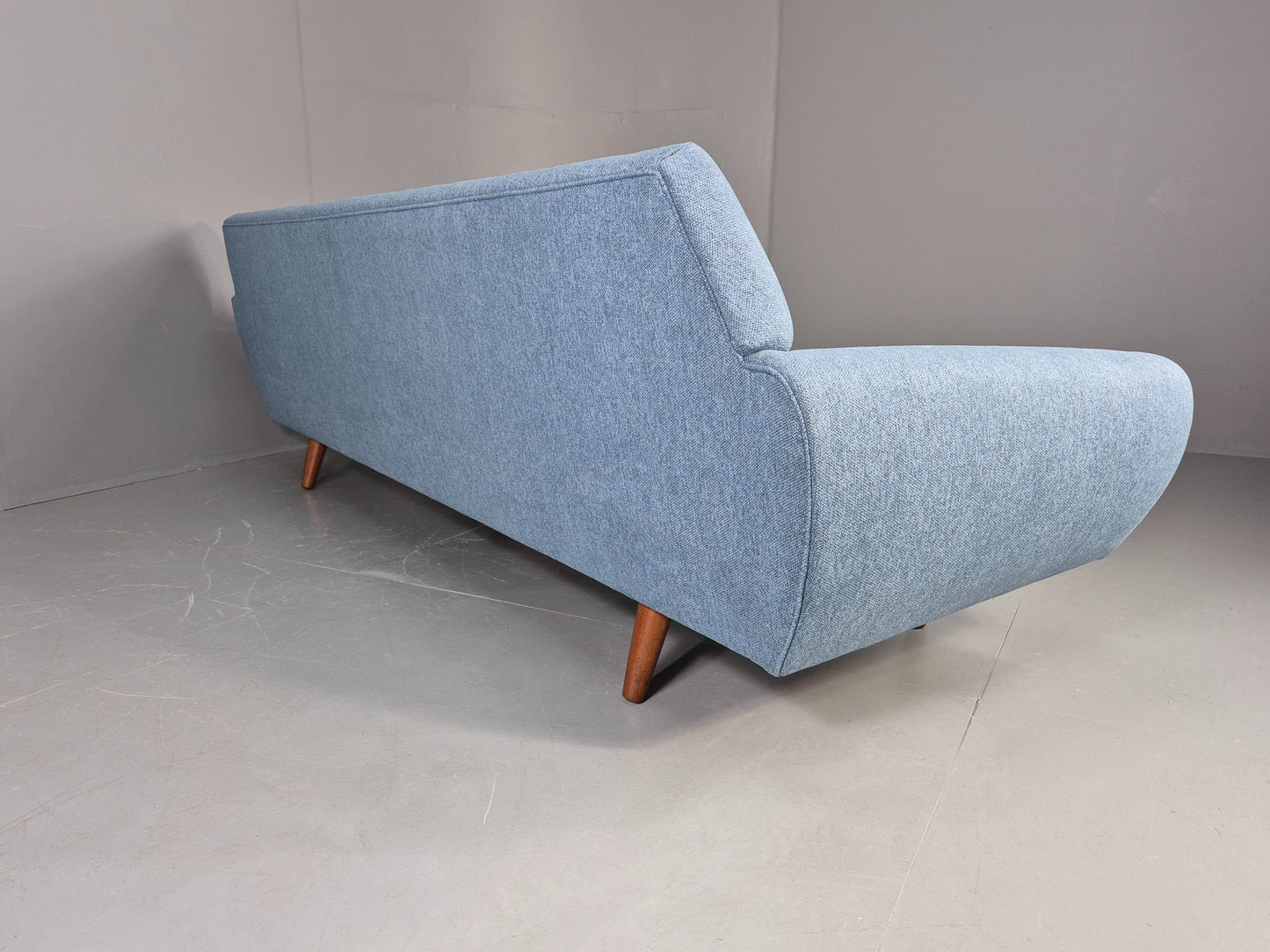 Vintage 4 Seater Sofa 1960s Danish Thams New Upholstery Teak Legs MCM  EB12788