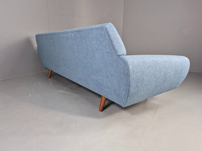 Vintage 4 Seater Sofa 1960s Danish Thams New Upholstery Teak Legs MCM  EB12788