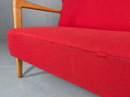Vintage Mid Century Two Seater Sofa Fritz Hansen 40s Soren Hansen Retro EB12116