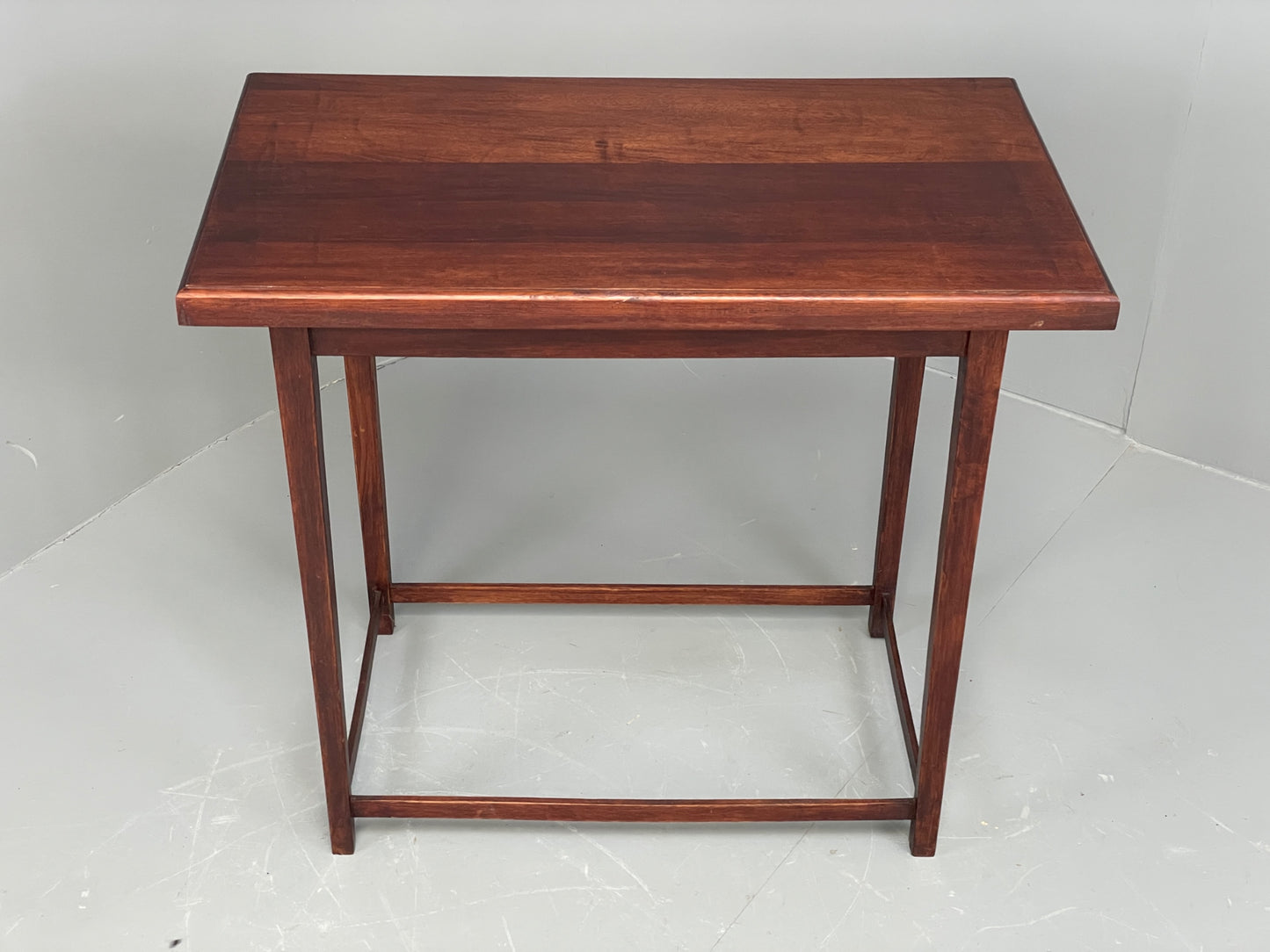 Vintage Mahogany Side Table 1950s Mid Century Rectangular EB12222