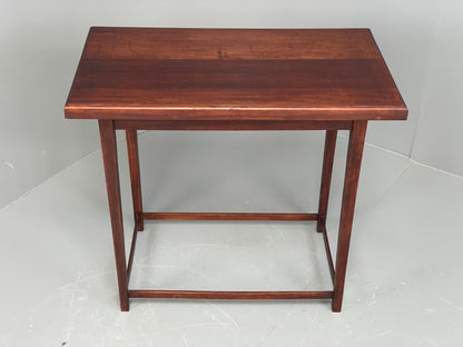 Vintage Mahogany Side Table 1950s Mid Century Rectangular EB12222