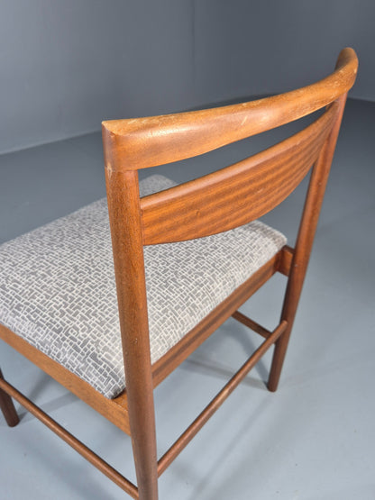 Single Vintage McIntosh Dining Chair Model 9433 Teak New Upholstery EB12309