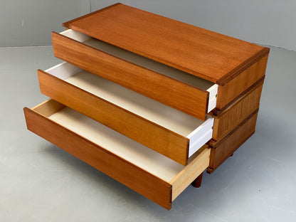 Vintage Chest of Drawers Teak Retro Mid Century White Interior EB13105