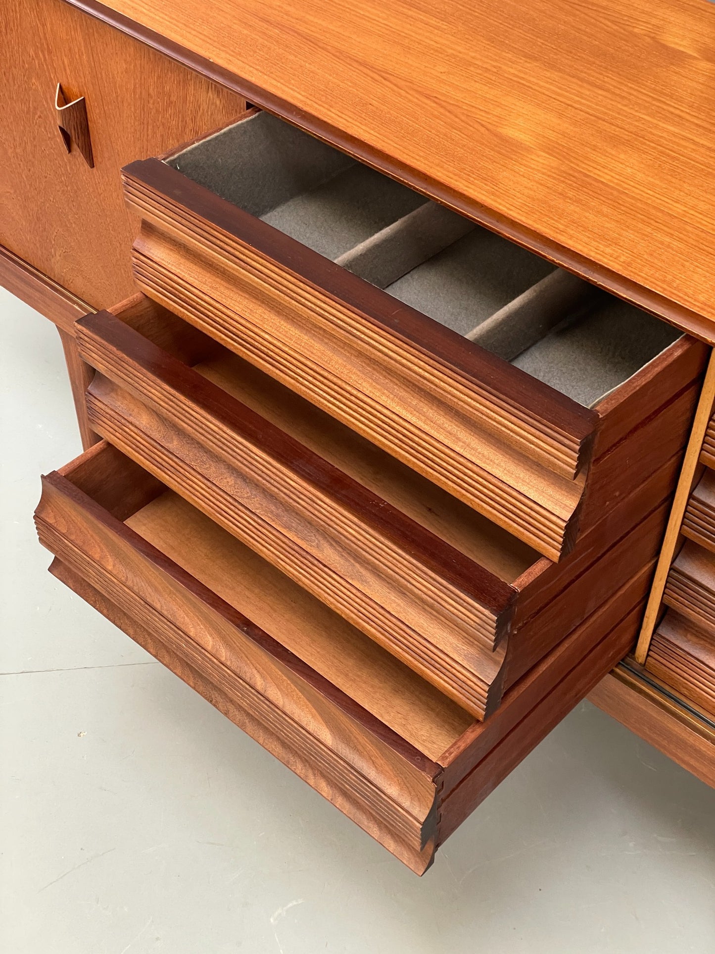 Vintage 1960s Teak Sideboard Elliots Of Newbury Mid Century Drawers EB12060