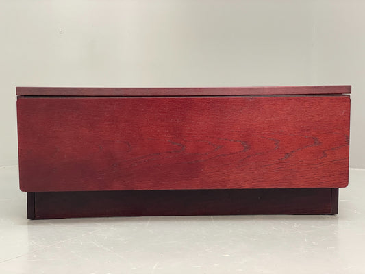 Vintage TV Unit Drawer By Beaver & Tapley Dark Red Oak 1980s EB12197
