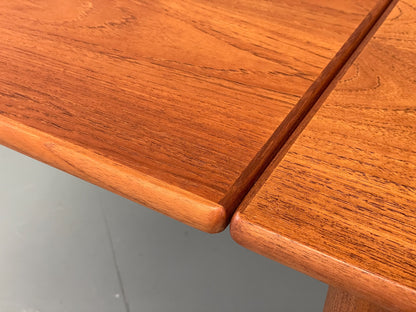 Vintage Extending Dining Table Rectangular Teak Danish 1960s Retro EB12202