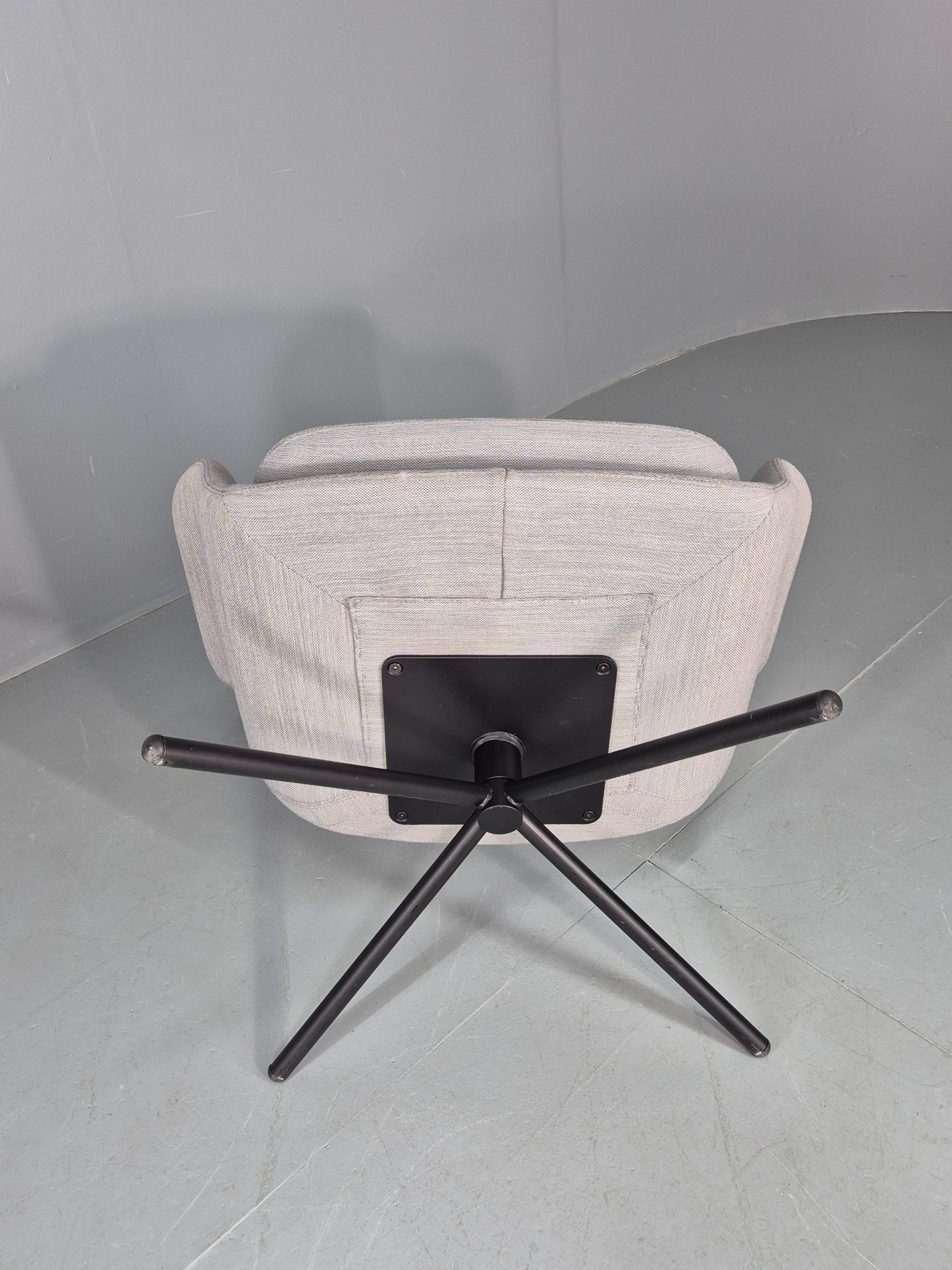 Vintage Swivel Lounge Chair Icons of Denmark Smile Chair Retro Modern EB12855
