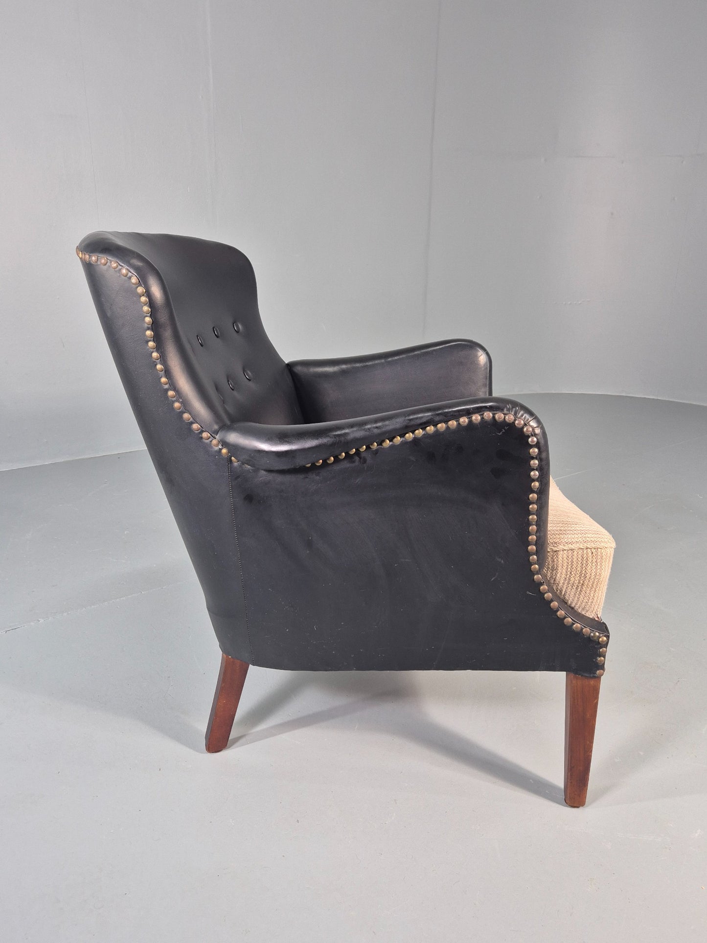 Vintage Danish Mid Century Armchair 1950s Design Organic Modernism Retro EB12192