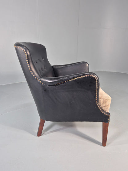 Vintage Danish Mid Century Armchair 1950s Design Organic Modernism Retro EB12192