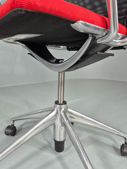 Vintage Vitra Media Office Chair Red and Black EB12246