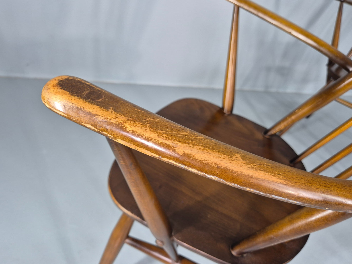 4 Ercol Goldsmith Elbow Carver Chairs 1960s Retro MCM Eb12592