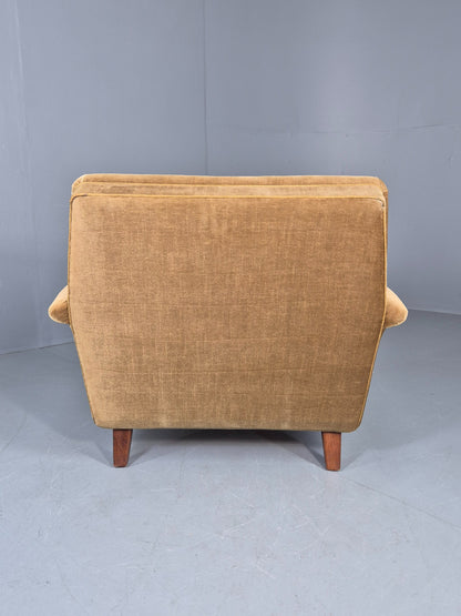 Vintage Mid Century Lounge Chair Danish Design 1960s Retro Low Back EB12682