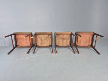 4 Vintage Mid Century Dining Chairs Danish Design Vestervig Eriksen EB12145