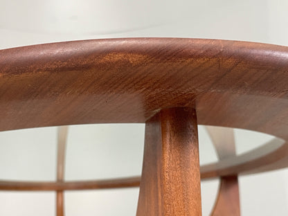G Plan Astro Coffee Table Oval Teak 1960s Mid Century Vintage Glass Top EB12950