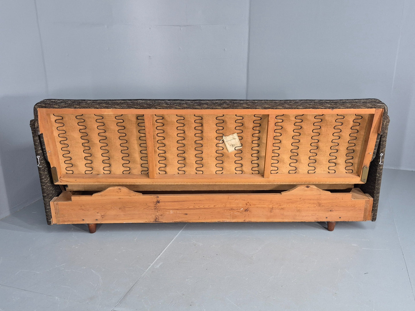 Vintage Danish Mid Century Sofabed, 1960s Design Double Bed Retro EB12395