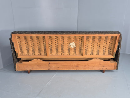 Vintage Danish Mid Century Sofabed, 1960s Design Double Bed Retro EB12395