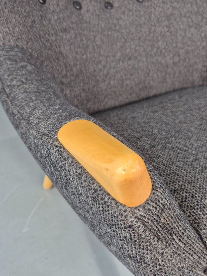 Vintage Mama Bear Matzform Lounge Chair Grey Beech Danish Modern Design EB12315