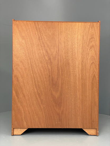 Vintage Teak Writing Desk Bureau 1960s Mid Century Retro Chest Drawers EB12829