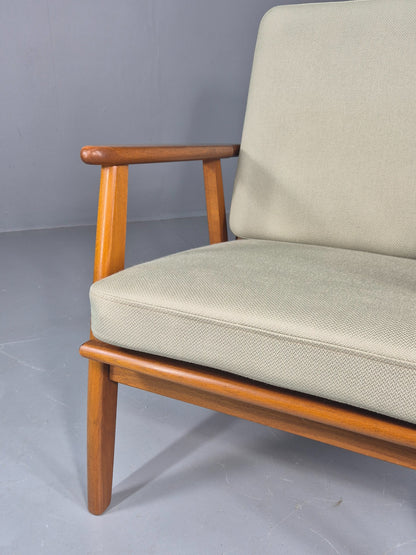 Vintage Mid Century Danish lounge chair Beech Frame 1970s Retro EB11372