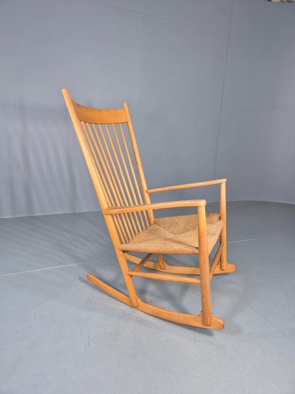 Vintage Wegner Rocking Chair J16 Model for Fredericia c1944 MCM Retro EB12231