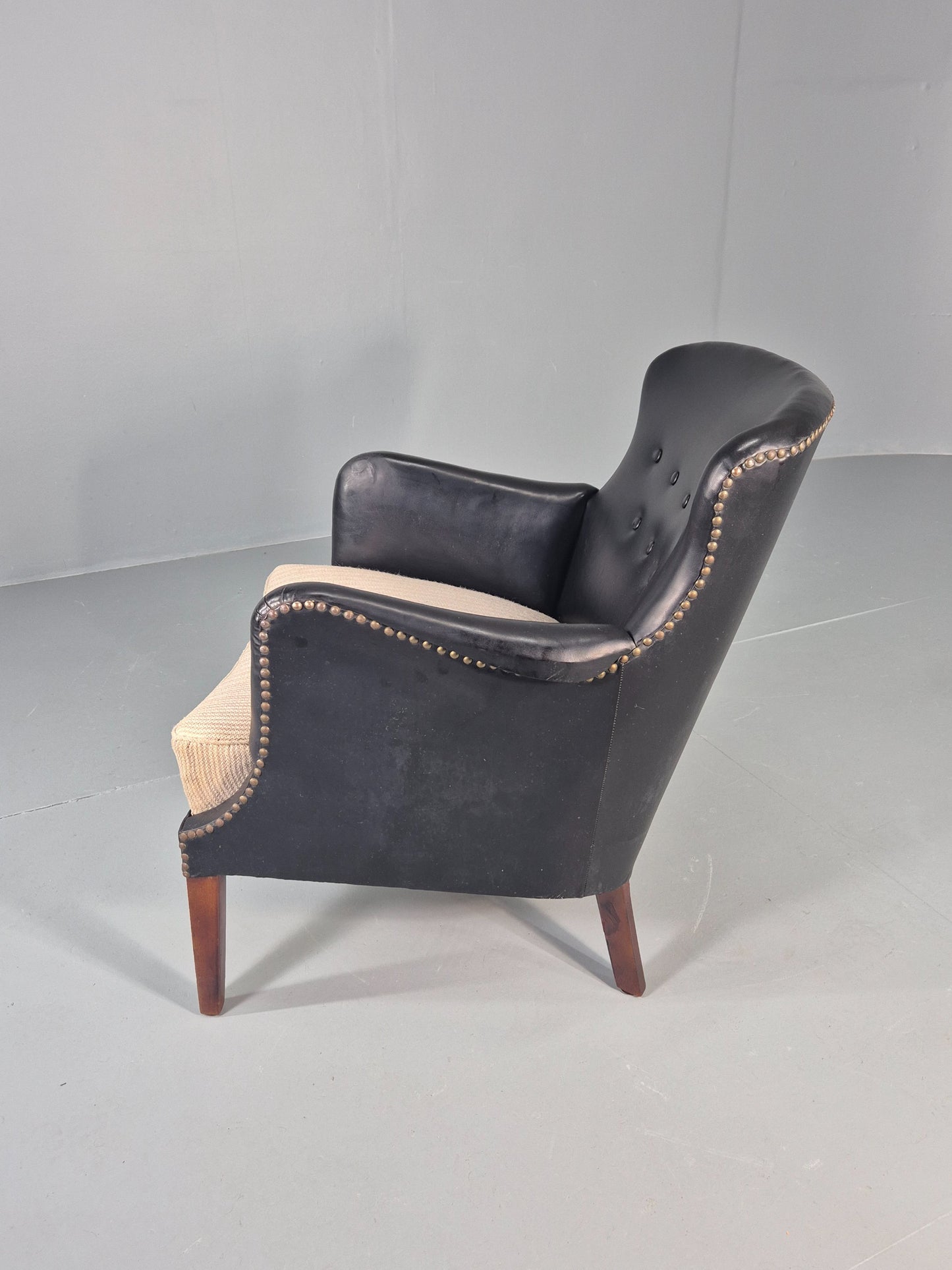 Vintage Danish Mid Century Armchair 1950s Design Organic Modernism Retro EB12192