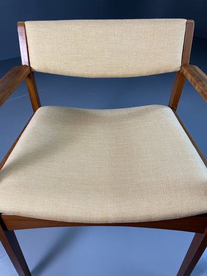 Vintage Mid Century Desk Elbow Chair Danish Teak Retro 1960s EB06348