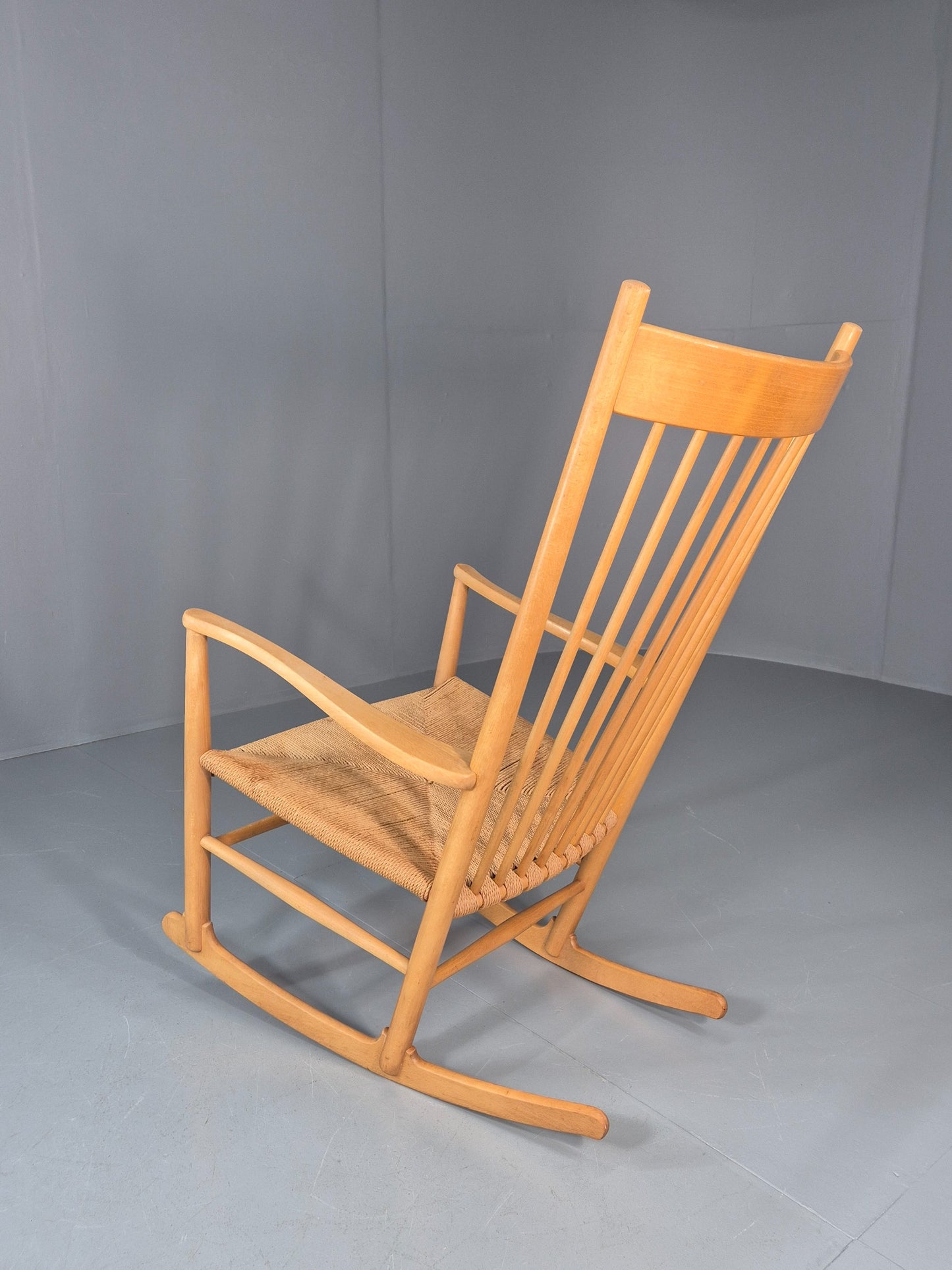 Vintage Wegner Rocking Chair J16 Model for Fredericia c1944 MCM Retro 10991