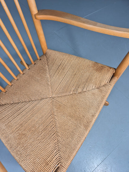 Vintage Wegner Rocking Chair J16 Model for Fredericia c1944 MCM Retro EB12231