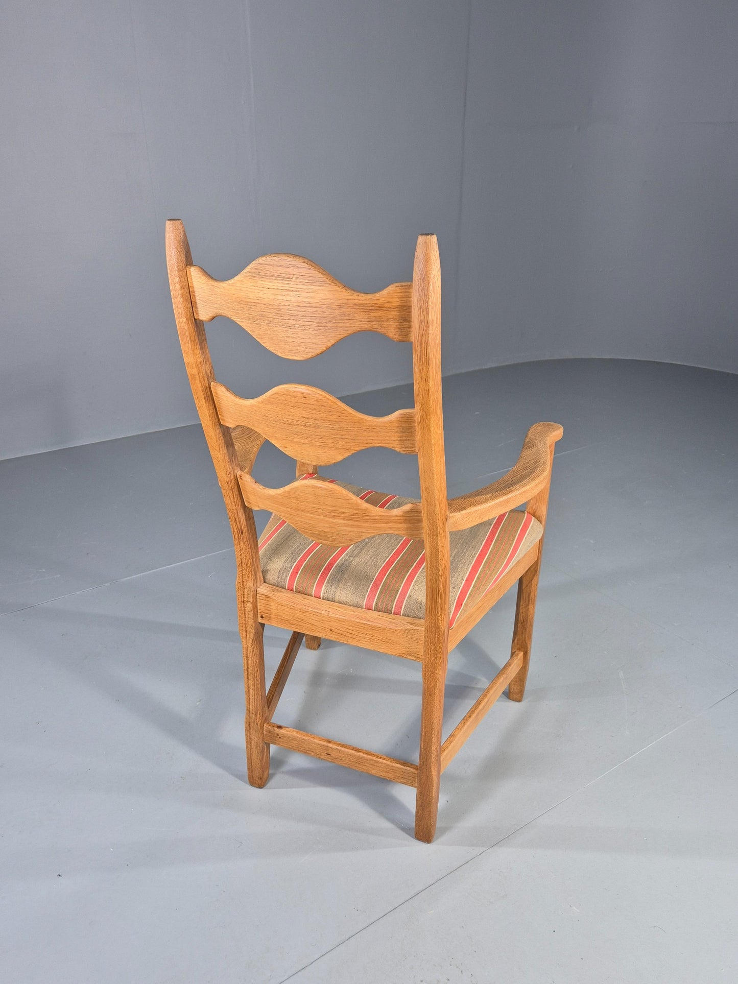 Vintage Henning Kjaernulf Elbow chair 1970s Oak Danish Retro Brutalist  Eb12533
