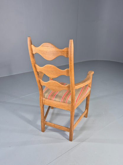 Vintage Henning Kjaernulf Elbow chair 1970s Oak Danish Retro Brutalist  Eb12533
