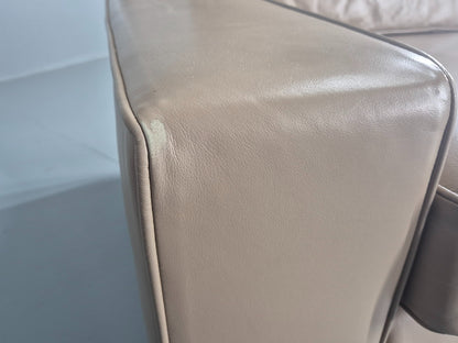Modern Design 3 Seater Leather Sofa Moores Interiors Bespoke Quality EB11996