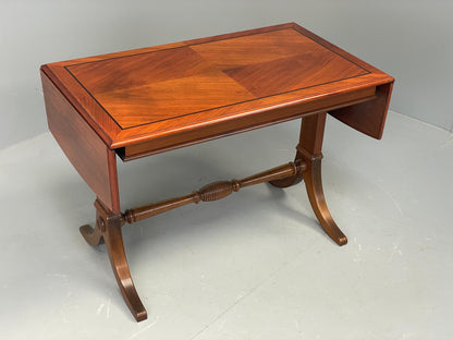 Vintage Walnut Coffee Table Danish 1960s Drop Leaf Retro EB12329