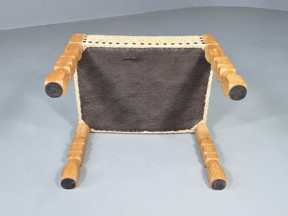 Vintage Henning Kjaernulf Style Footstool 1970s Retro EB12726