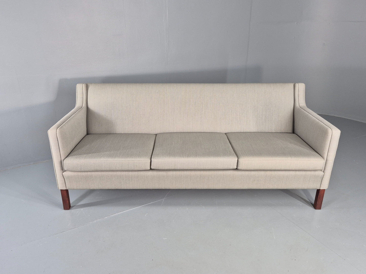 Vintage Danish 3 Seat Sofa 60s Mid Century Mogensen Style Original Retro EB12375