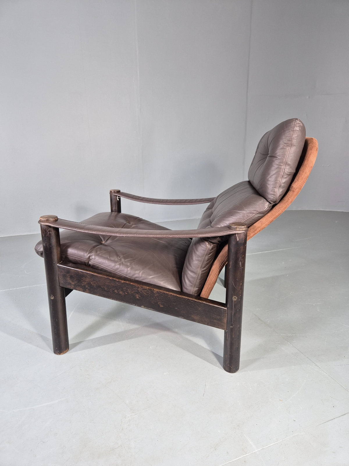 Vintage Danish Design Lounge Chair Gehl and Nissen for Jeki 1970s Retro EB13136