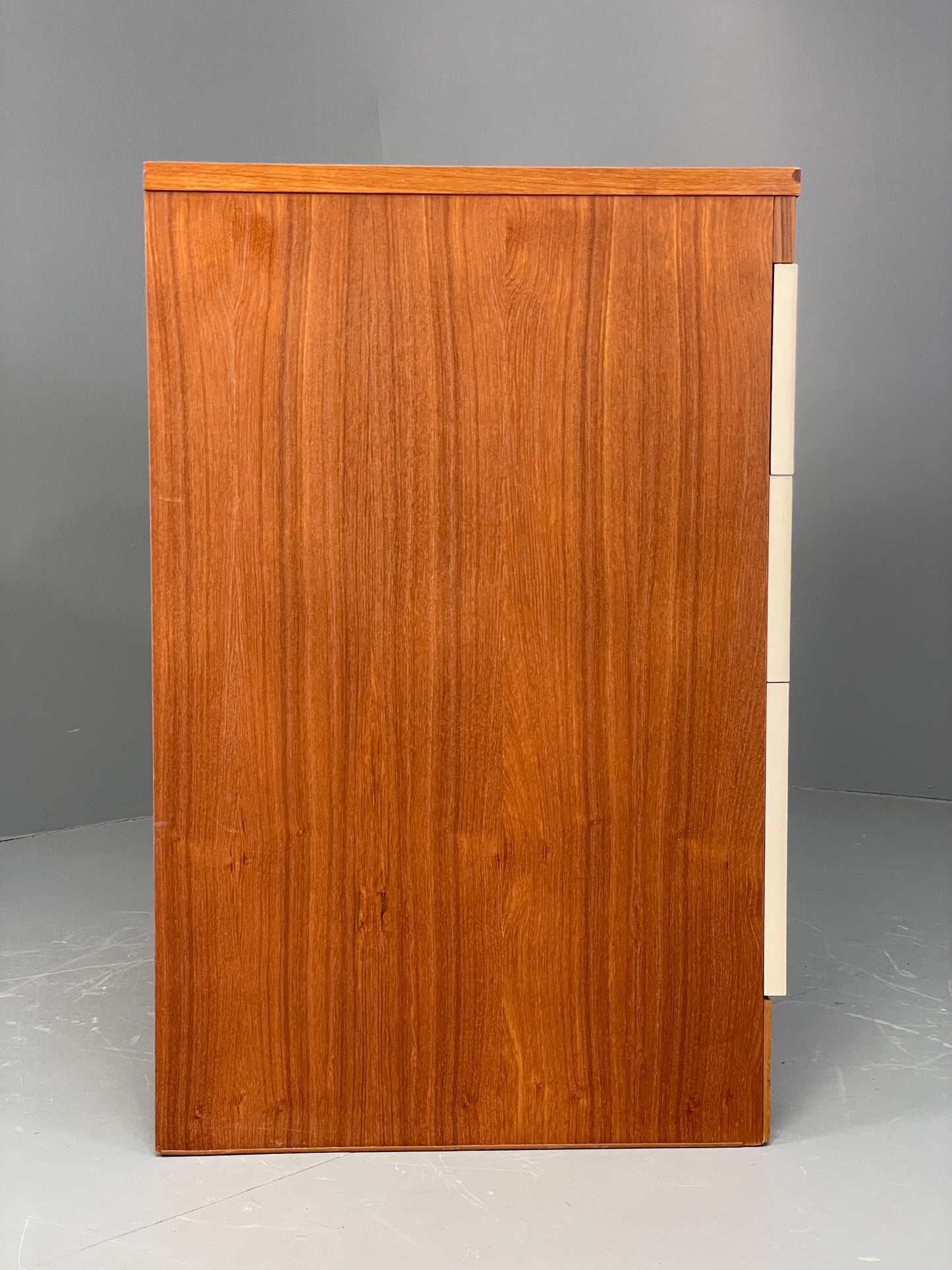 Vintage Chest Of Drawers By Uniflex Retro 1970s Teak Off White EB12196