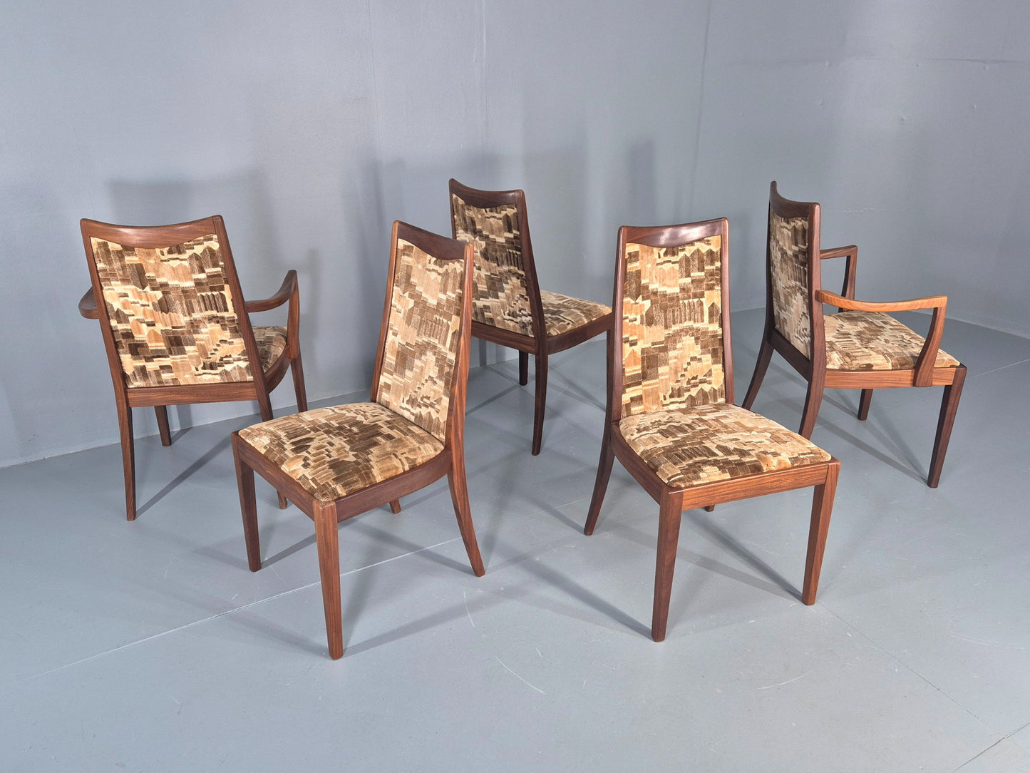 5 Vintage G plan Dining Chairs 1970s Fresco Original Upholstery Retro  EB12182