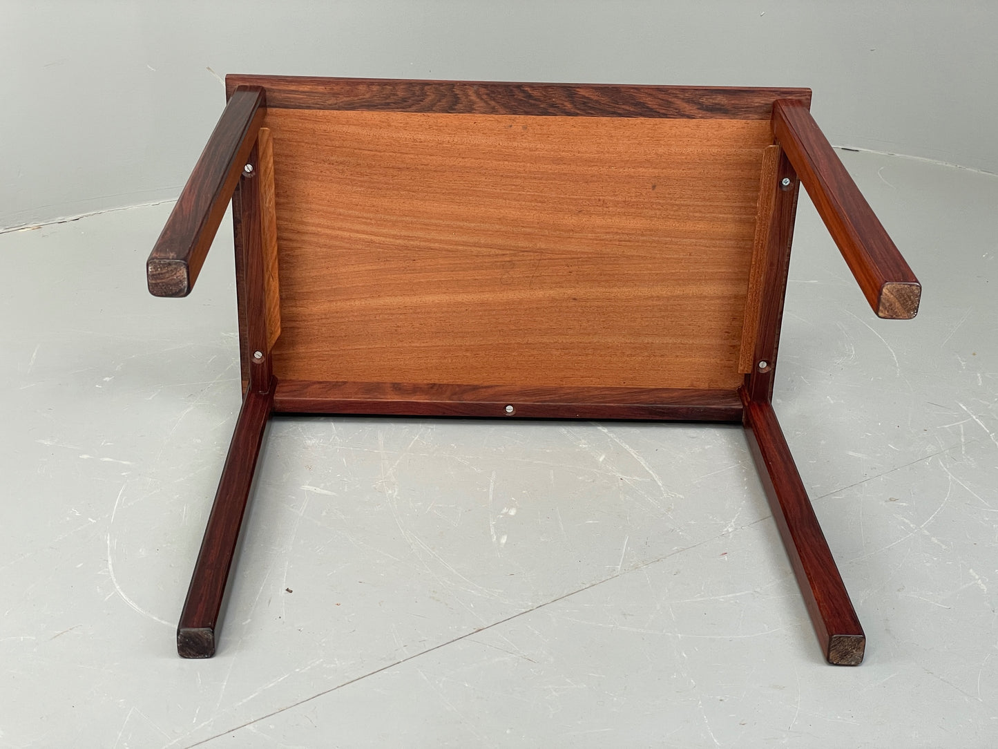 Vintage Danish Coffee Table 1960s Darkwood Mid Century Modern EB12280