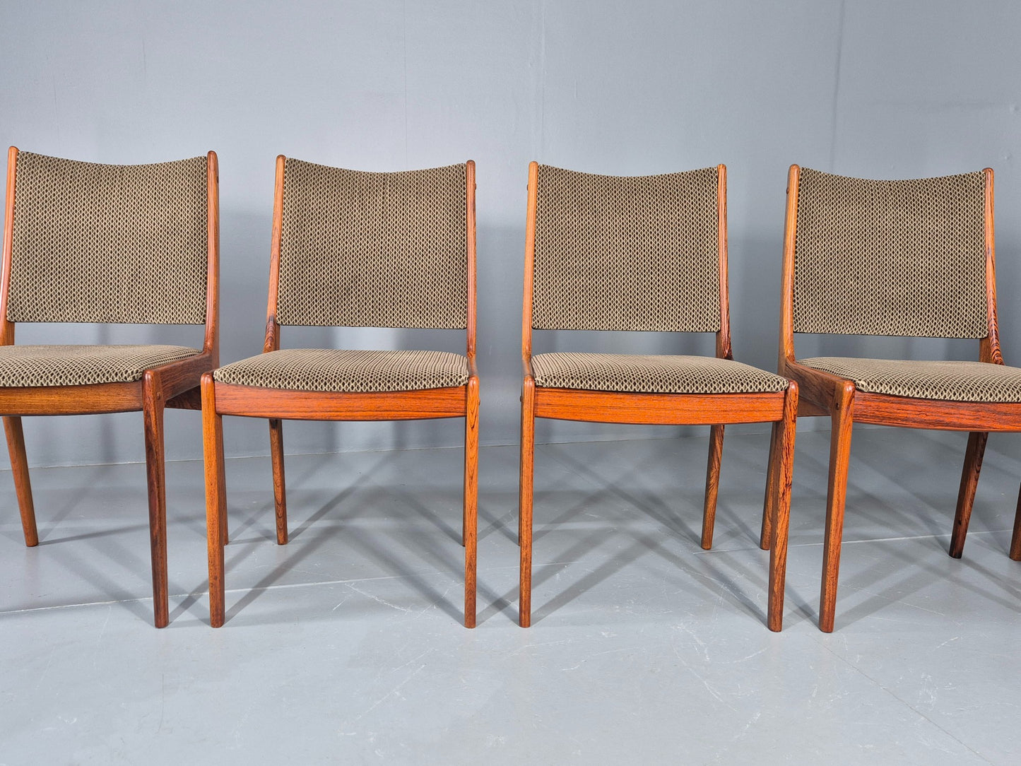 6 Vintage Uldum Danish Dining Chairs 1970s Retro Mid Century Rosewood EB11942