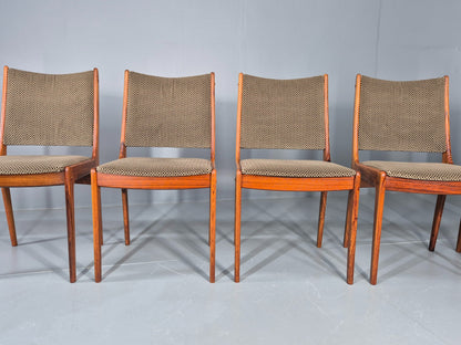 6 Vintage Uldum Danish Dining Chairs 1970s Retro Mid Century Rosewood EB11942