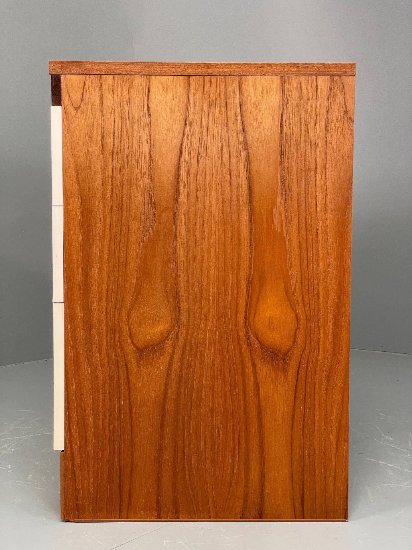 Vintage Chest Of Drawers By Uniflex Retro 1970s Teak Off White EB12196