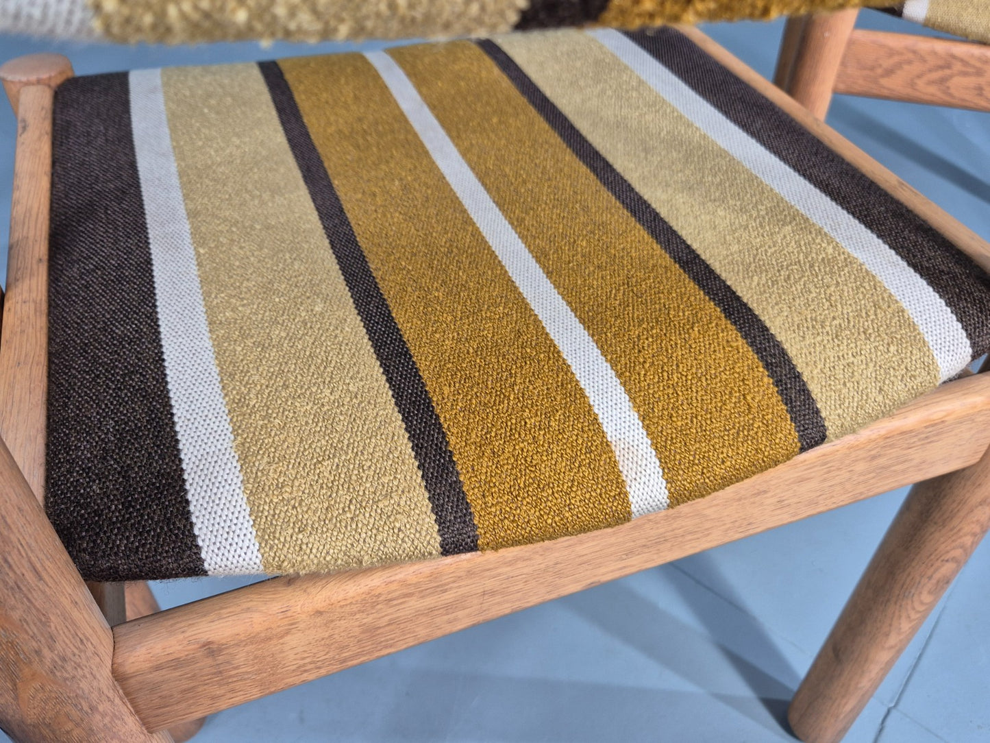 5 Vintage Mid Century Danish Dining Chairs Beech Oak 1970s Retro EB12150