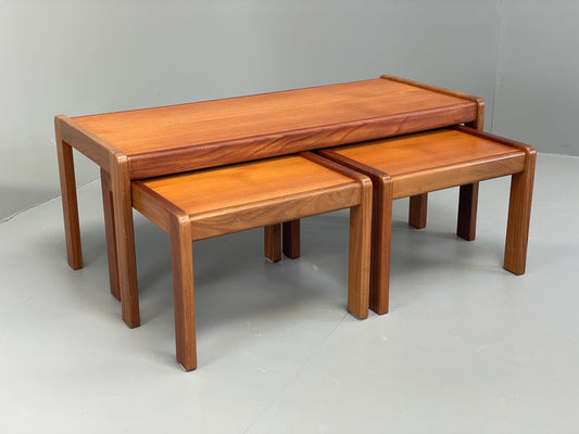 Vintage Nesting Tables Teak Gordon Russell Set Of 3 Retro 1970s EB12634