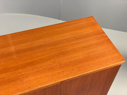Vintage Teak Sideboard 1970s Retro Midcentury Shelving Chunky Handles EB12879